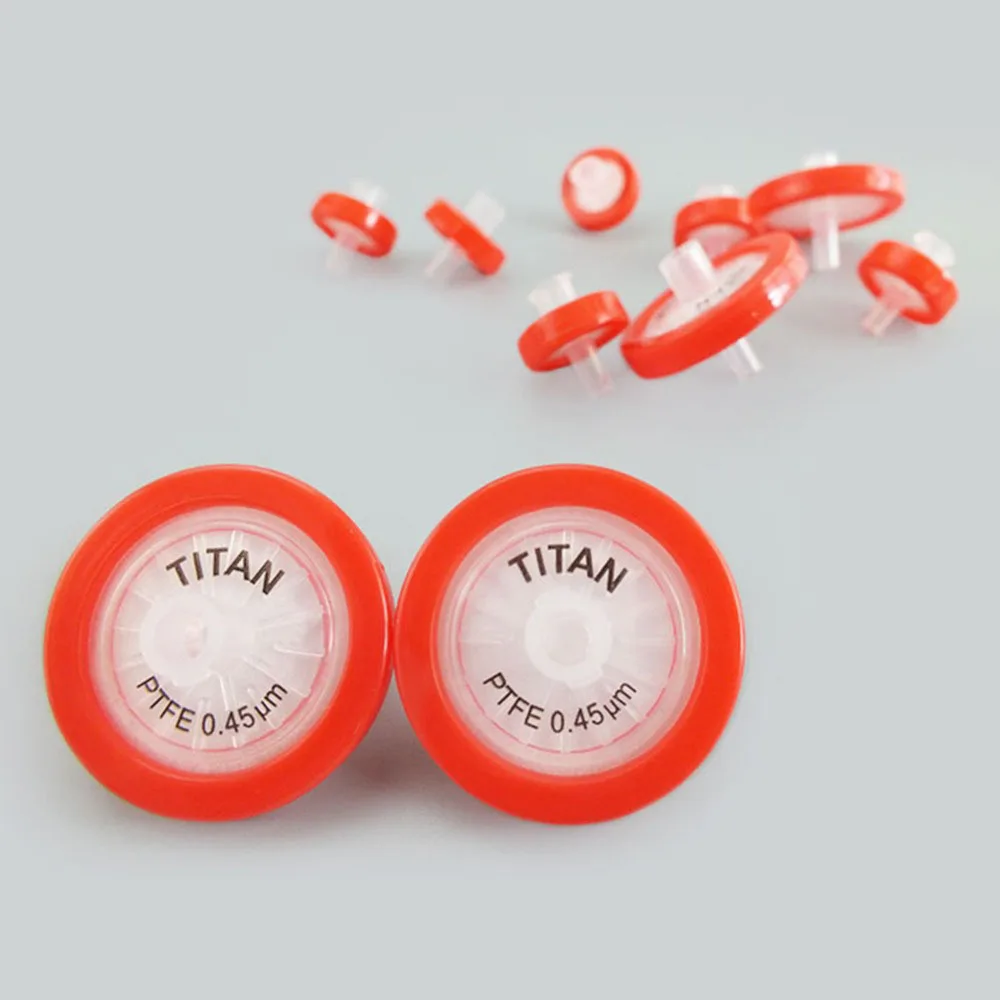 10pcs Laboratory Supplies Hydrophobic PTFE Syringe Filters 25mm 0.45m Needle Experiment Accessories Disposable Syringe Filter
