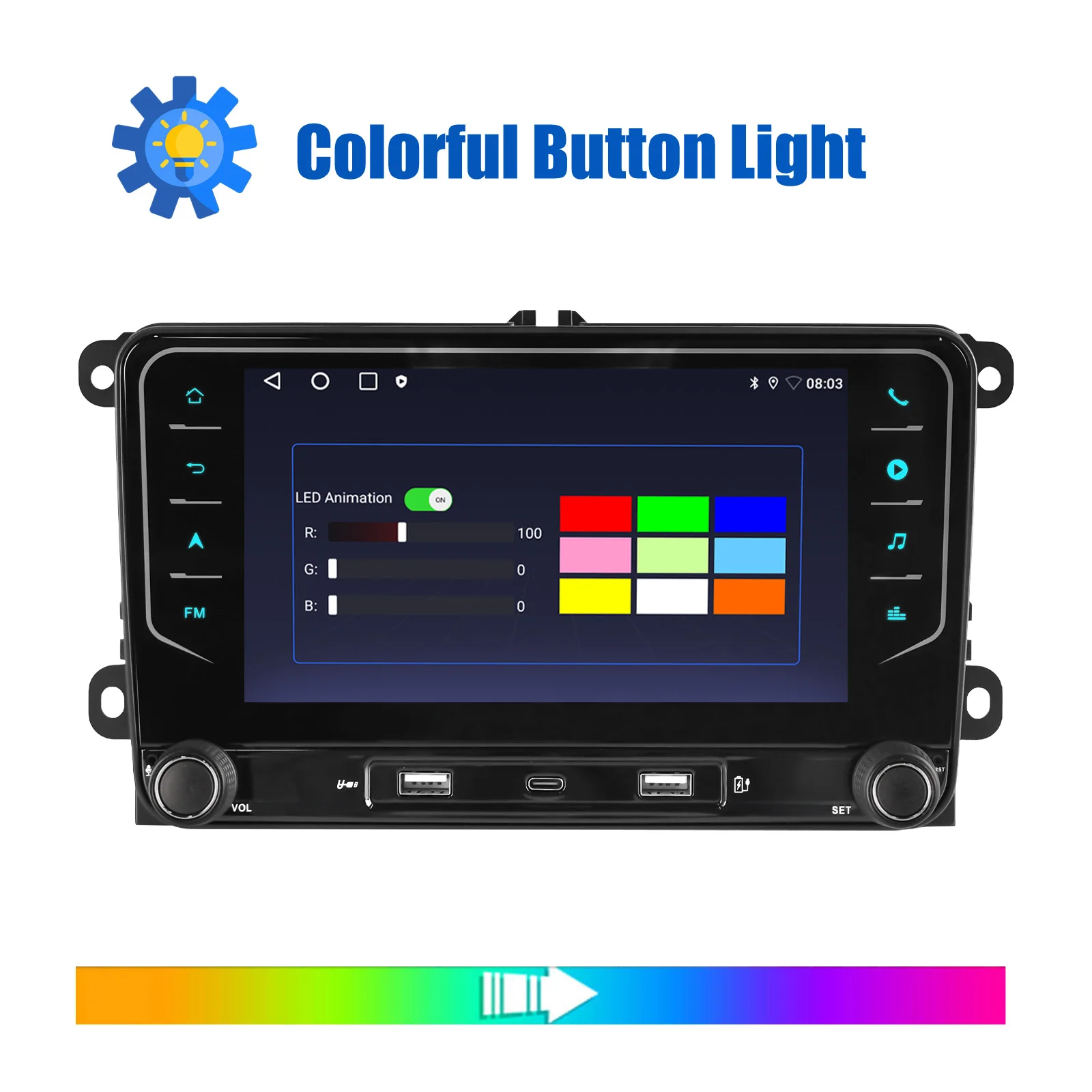 Radio para Auto ESSGOO con Android 15 y Carplay Inalámbrico para Volkswagen Skoda Octavia Golf 5 6 Touran Passat, Reproductor Multimedia con GPS y WiFi 5