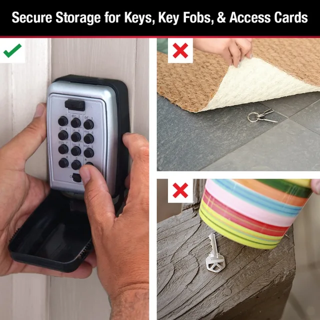 Master Lock Wall Mount Key Safe Metal Combination Locker Combination Digital Key Box for Home and Business 5423D 4