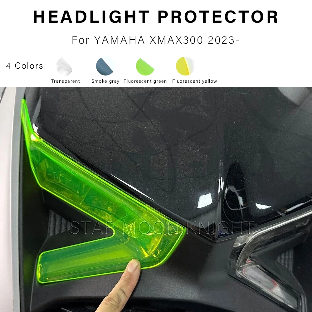 Acrylic Head Light Protector For YAMAHA XMAX300 XMAX 300 2023- Motorcycle Headlight Guard Lighthouse Cover