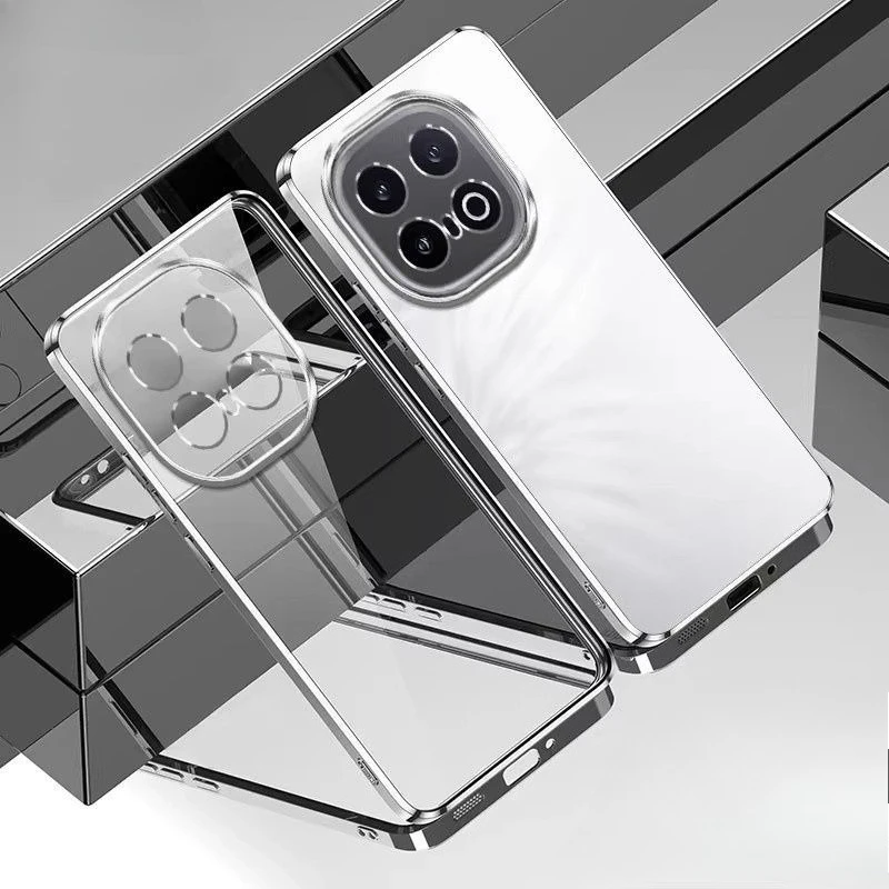 Electroplating Transparent Protective Phone Case - Soft Shell Design
