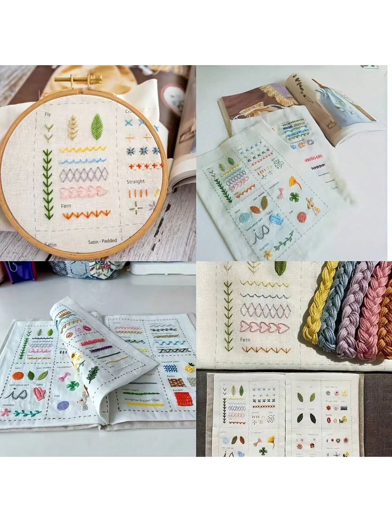 DIY Sewing & Embroidery Stitch Practice Book for Beginners 4