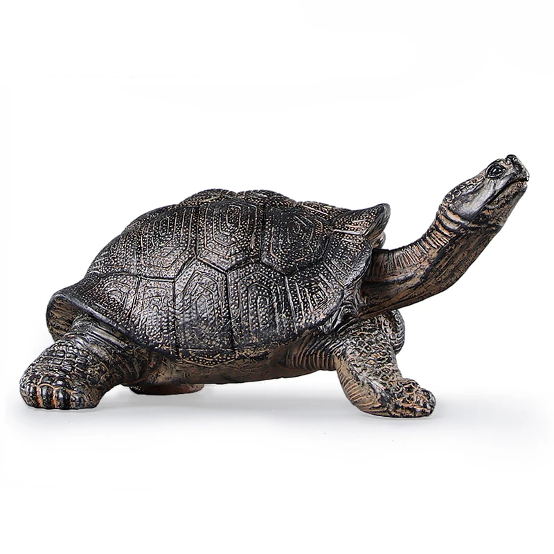 Realistic Tortoise Figurine - Wild Animal Toy for Fish Tank Decoration and Collectible Display