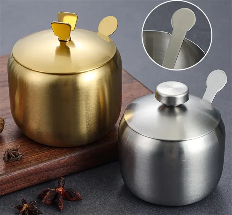Stainless Steel Jar with Spoon 3