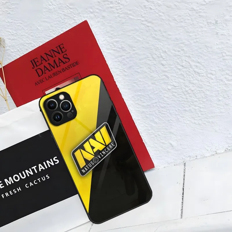 Фото Чехол для телефона Natus Vincere Navi для IPhone 15 14 Pro 13 12 11 Mini XR Max 8 7 6 Plus SE 2020, стеклянный дизайнерский чехол №2