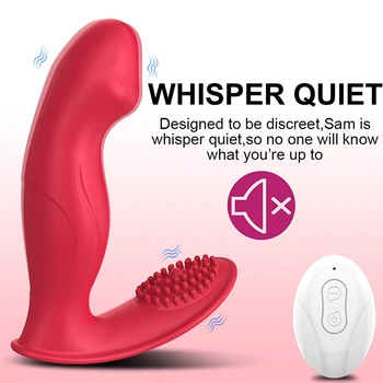 TLXT Wireless Remote Vibrator Wiggling Wearable Bluetooth Vibrating Dildo Panties Finger Sex Toys for Women Clitoris Stimulator 4