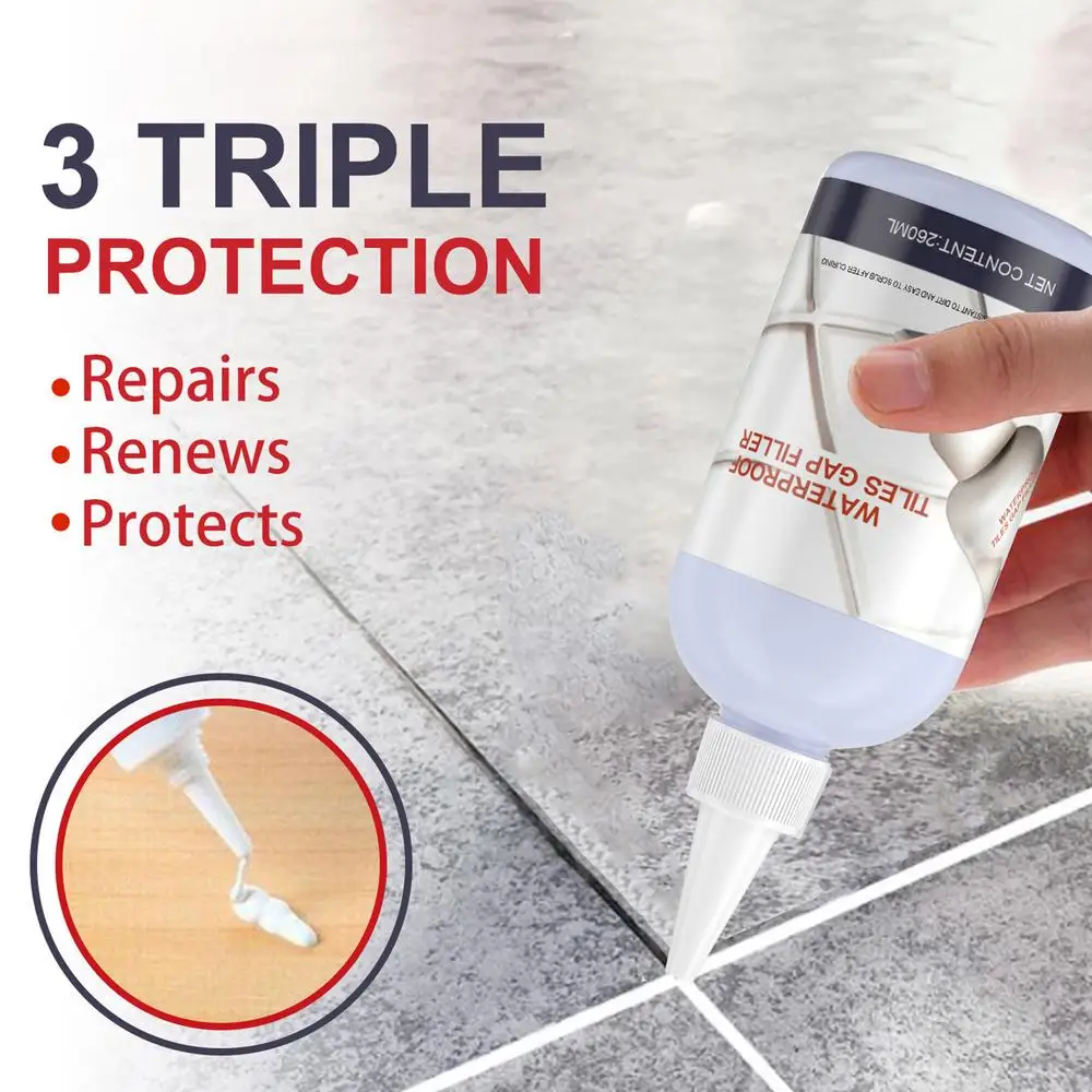 Description Picture 6 of item260ml Tile Grout Repair Home Improvement Grout Paint Wall Mending Agent Tile Grout Repair Refill Beauty Seam Agent for home