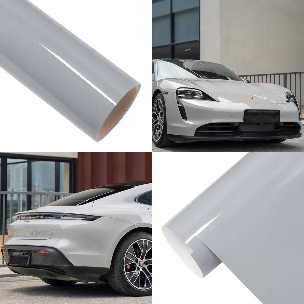 Car Film Covering Vinyl Wrap Matte Gray Car Wrapping Film PET Air ...