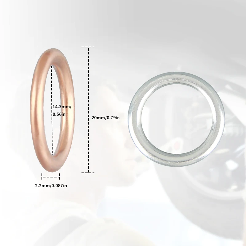 Oil Drain Plug Gasket M14Car Oil Pan Drain Gasket Drainage Bolt Pad Aluminum/ Copper Oil Drain Plug Gasket Replaceable Accessories For Volkswagen Audi oil drain plug seal washer