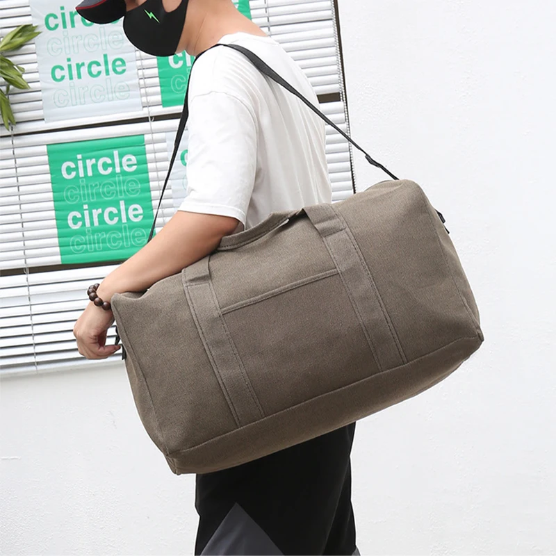 NEW Canvas Travel Bags Large Capacity Carry On Luggage Bags Men Duffel Bag Travel Tote Weekend Bag