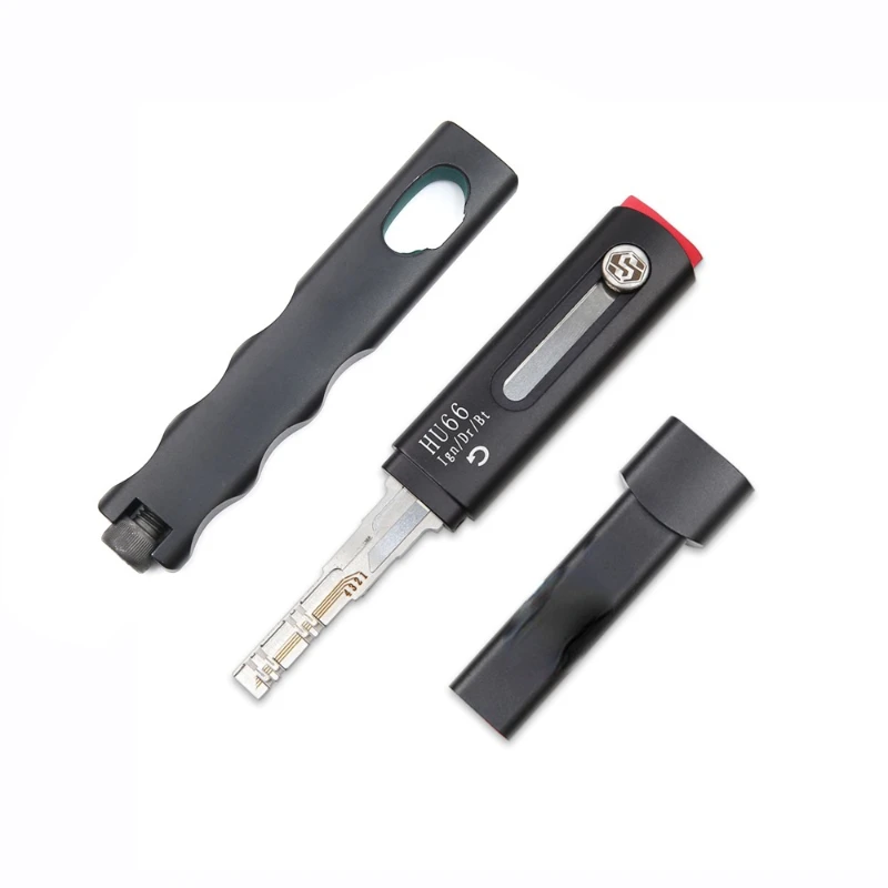 Hu66 Key Blanks 2 In 1 Hu66 Automatic Lock Pick and Decoder car key blank remote lockpick tool