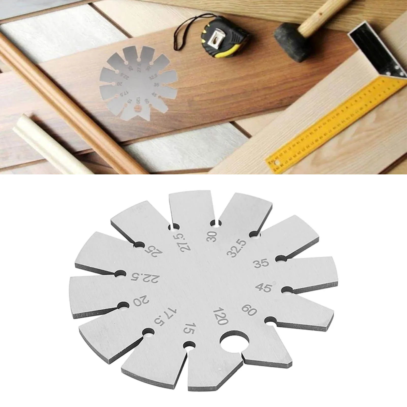 Bevel Angle Gauge 15‑120 Degree Protractor for Knife Blade Measuring digital angle protractor angle protractor angle measuring tool