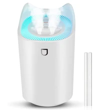 

Air Humidifier, 3L Ultra Quiet USB Air Humidifier With 7 Colors LED And 2 Spray Openings, For Home Yoga Office