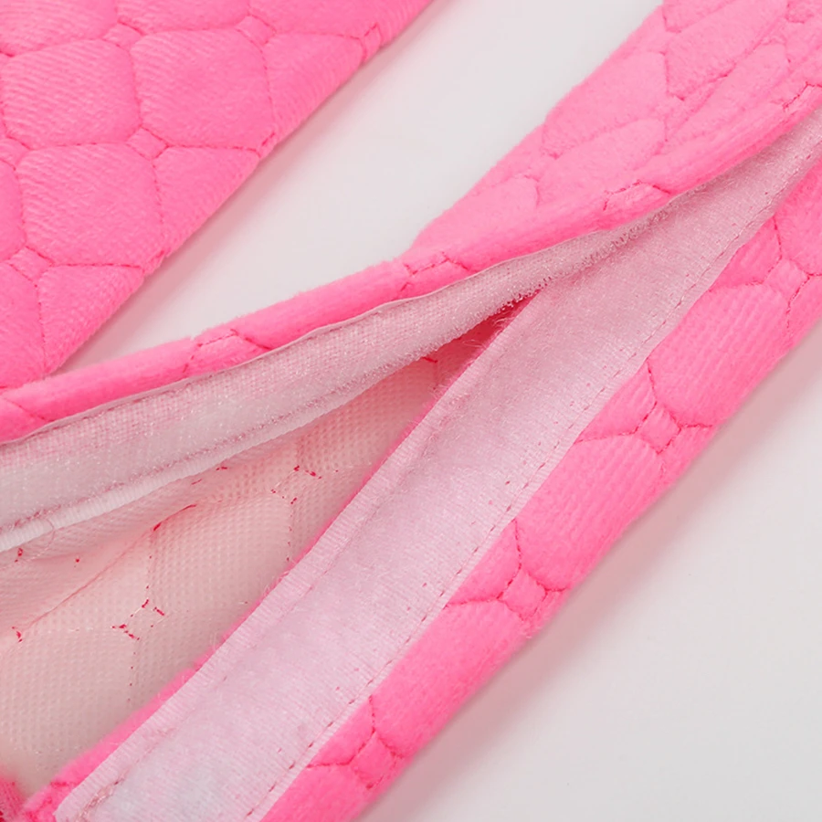 2pcs/set Argyle Plaid Pattern Plush Car Seat Belt Cover Safety Belt Cover Durable Anti-slip Warm Shoulder Protector
