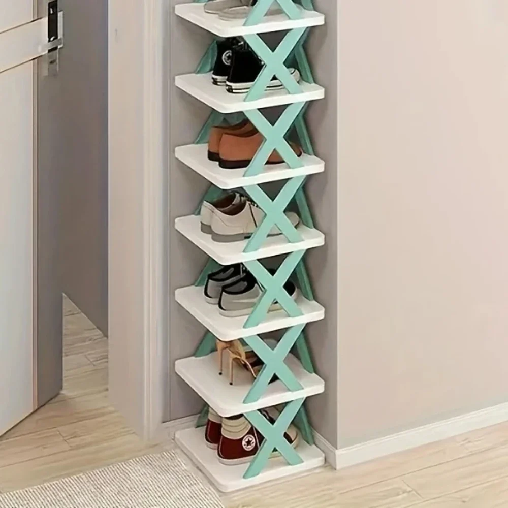 Étagère à Chaussures à 8 Niveaux, Organiseur De Rangement Amovible Pour Chaussures Etagere Familiale Armoire Multi Etageres De Couleur~p151425676