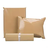 50Pcs Milk Tea Color Envelope Mailing Bags PE Plastic Waterproof Clothes Courier Bags Adhesive Seal Thicken Pouch Shipping Bags 1