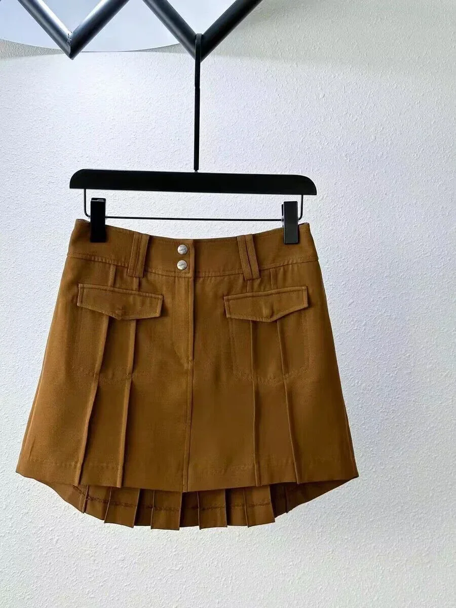 

Golf Clothing Women's Pleated Skirt, Fashionable and Versatile, Thick and Anti Glare Short Skirt Pants