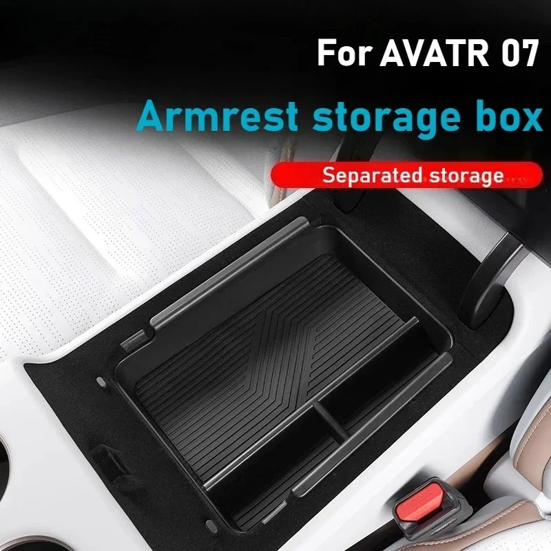 For AVATR 07 Car Center Console Armrest Storage Box Partition Storage Organizer Box Stowing Tidying Car Interior Accessories detail image 1