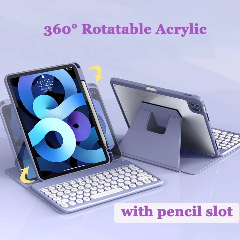 

360 ° Rotation Keyboard Case for Ipad 9.7 2017 2018 5th 6th Air 5 4 Air 3 2 1 Pro 11 2022 2021 2020 10tH 10.9 10.2 9th 8th 7th