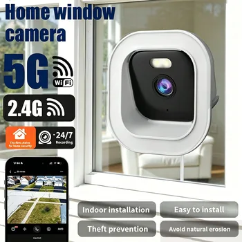5MP/2MP WIFI Window Camera Indoor Home Security Color Night Vision Motion Detection Pet Baby Monitor Surveillance Cameras 1