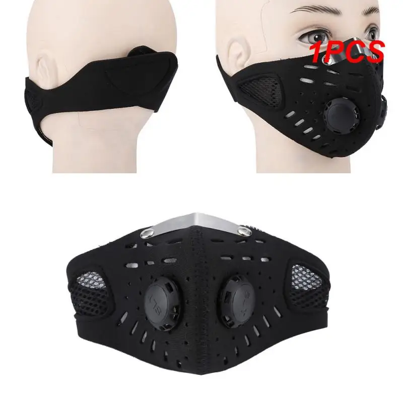 

1PCS Sport tactical Face With Filter Activated Carbon Non-Woven Fabrics Mask Half Face Mask Winter Warm Cycling Motorcycle Mask