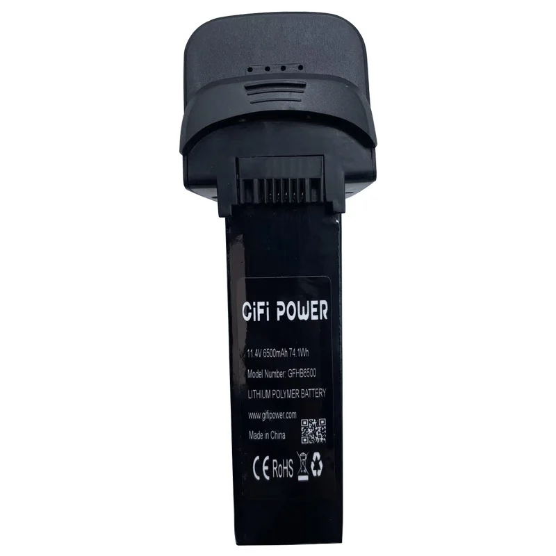 Vue rapprochée de la batterie 11.4V 6500mAh pour drone Hubsan Z37Pro