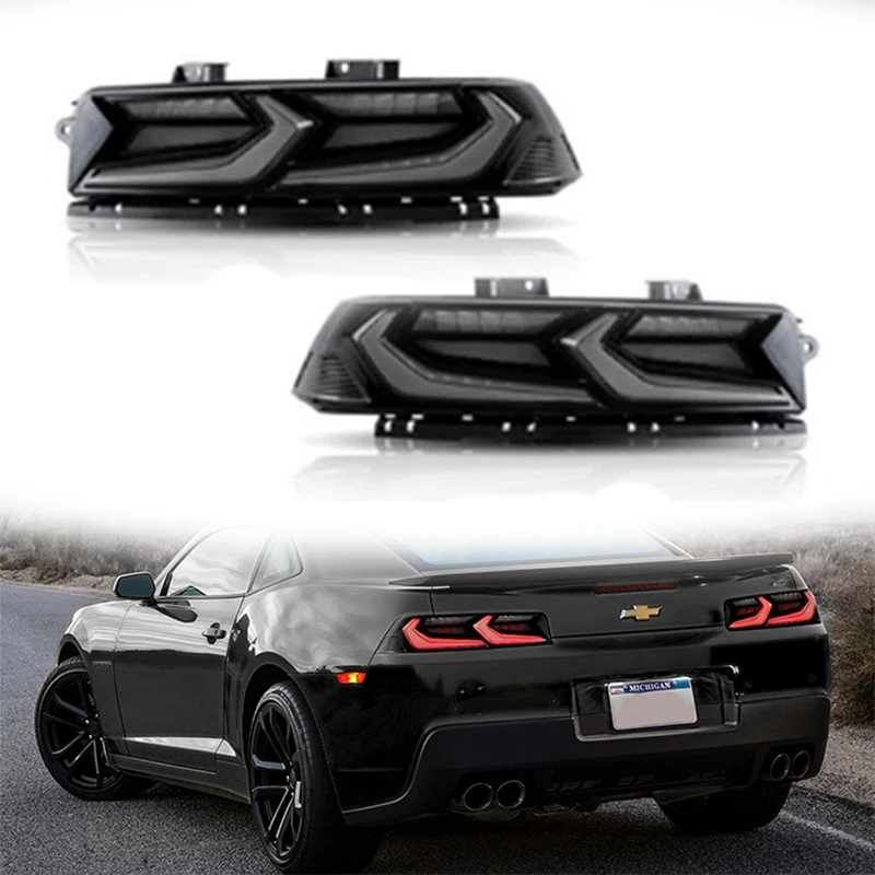 

2 шт., Автомобильные светодиодные задние фонари для Chevrolet Camaro 2014, 2015