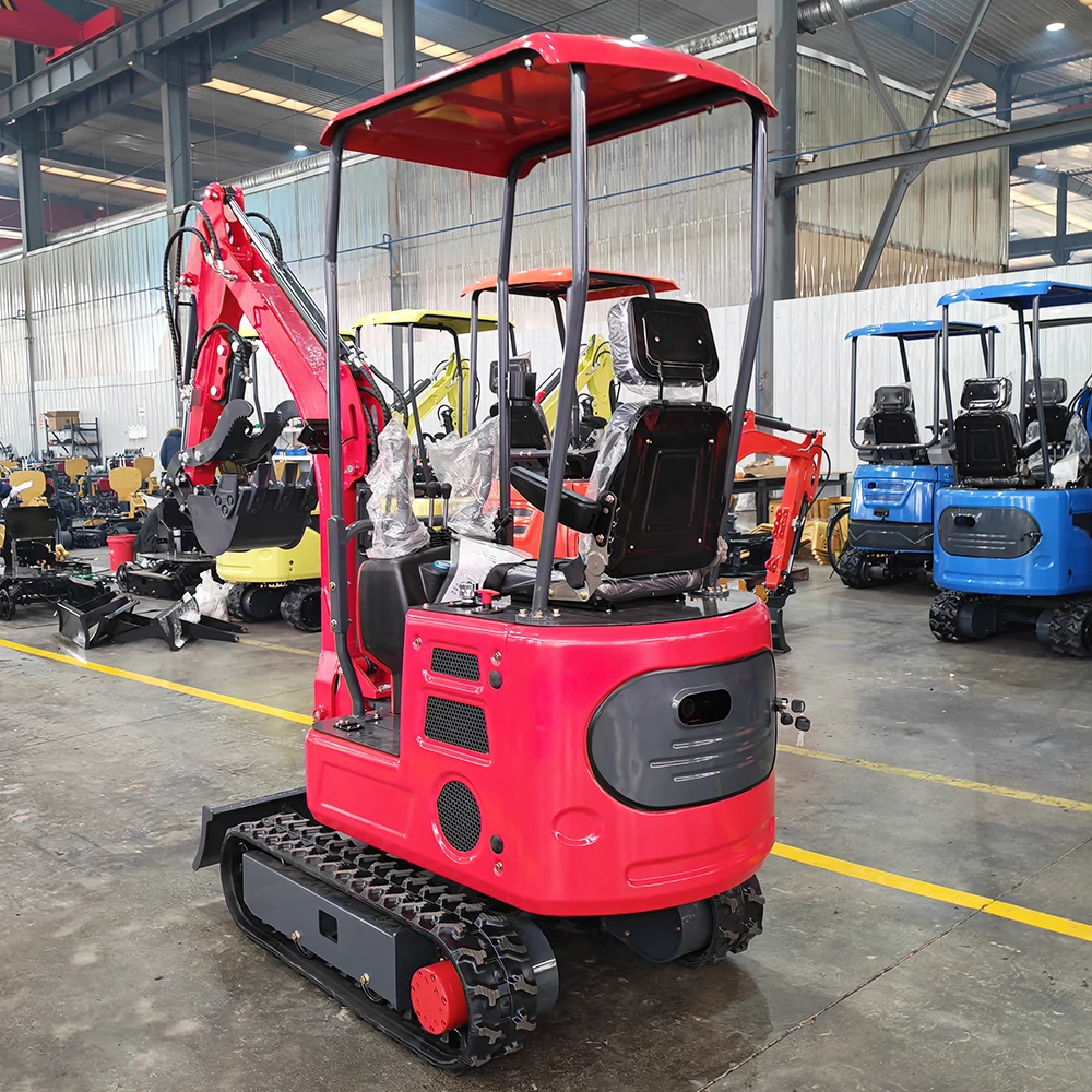 1-Tonnen-Minibagger / Mikrobagger, 1000kg Raupenbagger Mini-Pelle, CE-zertifizierter Kompaktbagger, weltweit verfügbar