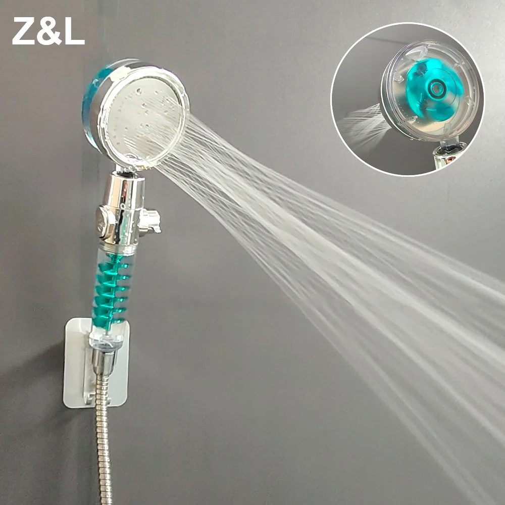 

Z&L 360 Degrees Rotation Fan Shower Head Strong Pressurization Spray Nozzle Water Saving Rainfall Bathroom High Pressure Shower