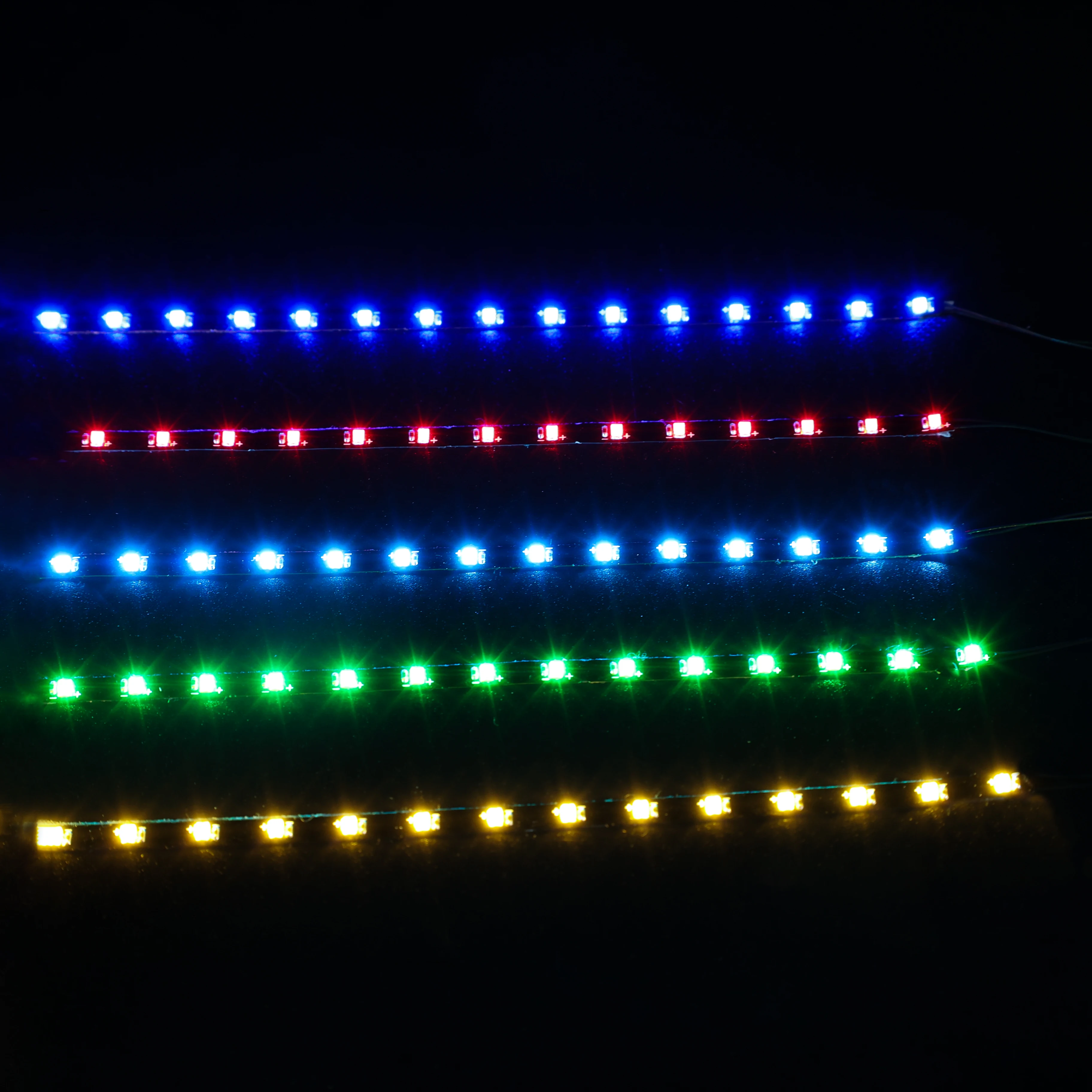2PCS LED Light DIY Accessories 14 / 28 Leds Strip Light 30cm Mini 0.8mm Connecting Strip Light 3