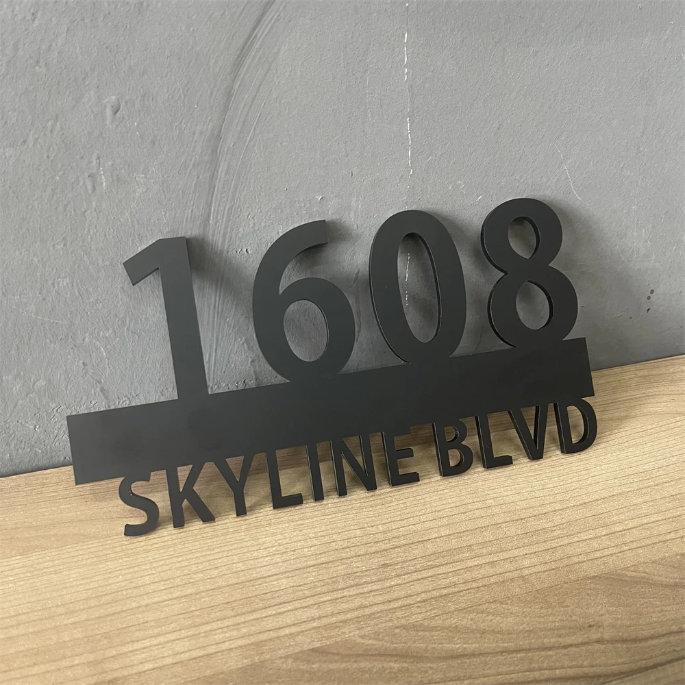 House Numbers House Sign Address Sign Outdoor 3mm Laser Cutting Acrylic Customized Personalized house number signs,house numbers,number plate