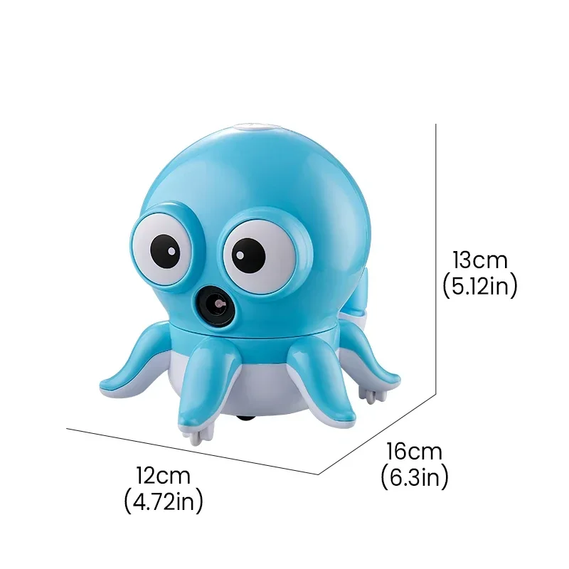 Walking Octopus bubble Machine Children's Electric Cute Spinning Model Soap Bubble Maker Blower Toy Boys Girls Gift