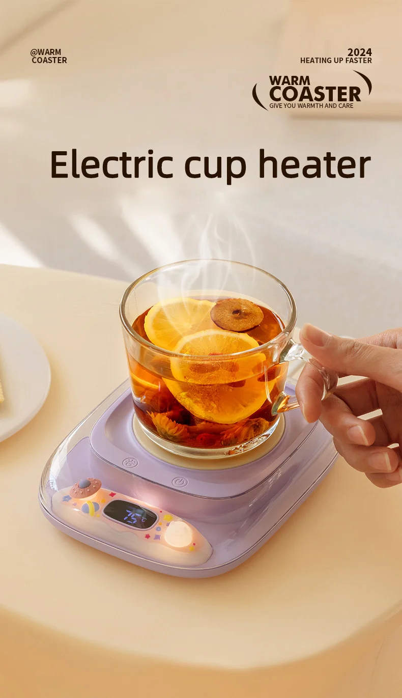 Description Picture 3 of item25W Coffee Mug Warmer Cup Heater Hot Tea Makers Heating Pad Warmer Coaster Electric Hot Plate Coffee Heater For Office Home 220V