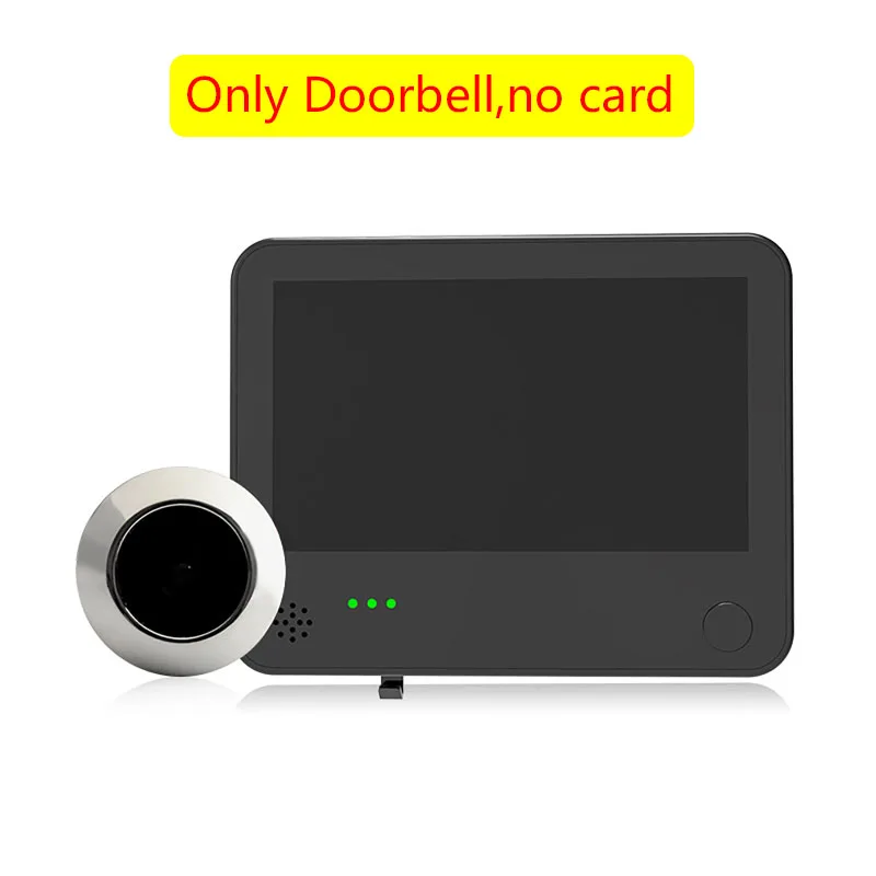 Tuya Akıllı Kedi Gözü Kapı Güvenlik Kamerası 2MP 4.3 İnç Ekran 1080P Görsel Gece Görüşü PIR Hareket Algılama Dijital Gözetleme Deliği