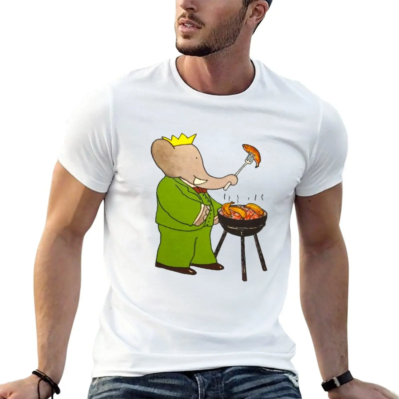 Babar Bbq T-Shirt Sweat Shirt Summer Top Sublime Mens Magliette Grandi E Alte