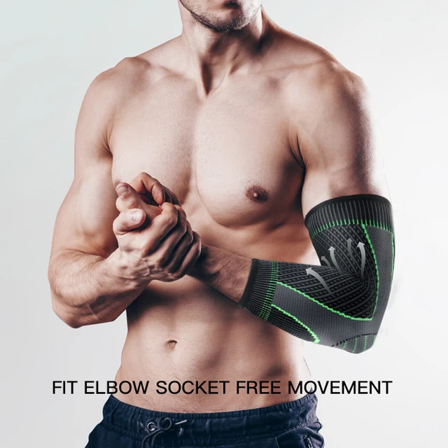 Elbow Compression Sleeves for Tennis & Golfer's Elbow Support