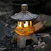 Outdoor Solar Lights, Chinese Zen Stone Pagoda Pieces, Garden Landscape Lights, Small Palace Lights, B & B Decorative Lights 1