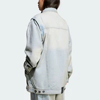 Adidas véritable trois rayures femmes mode Denim rayé veste de sport JX9209 2
