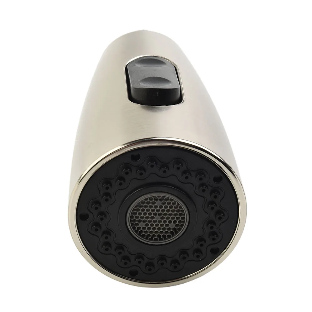

Water Saving Aerator Spray Tap Head 1/2 In ABS Black Brushed Bubbling Rain Two Spray Style Housework New Rotate