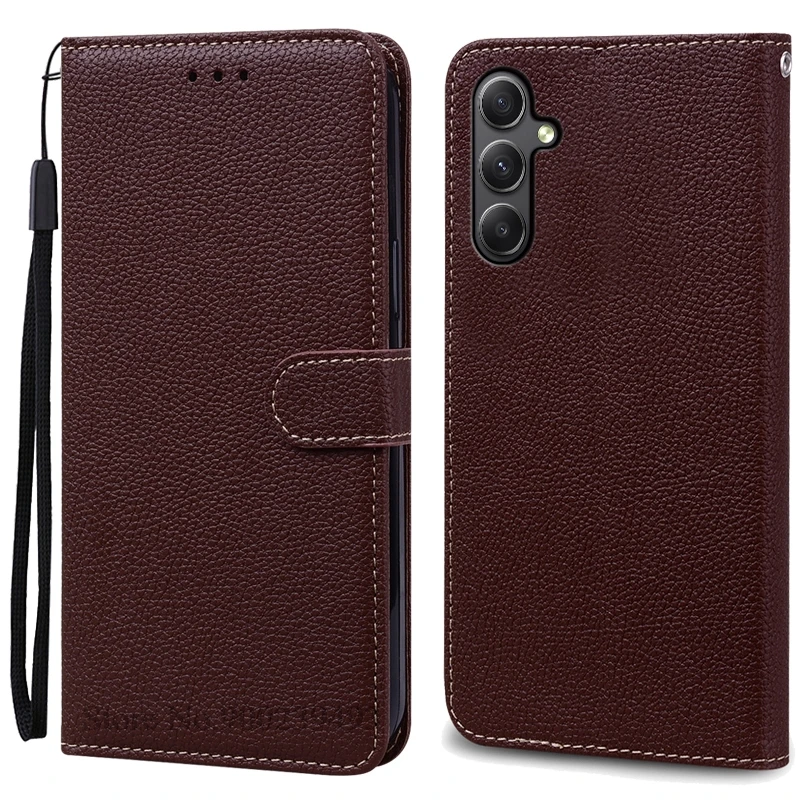 Elegant Leather Wallet Flip Case for Samsung Galaxy M35 5G