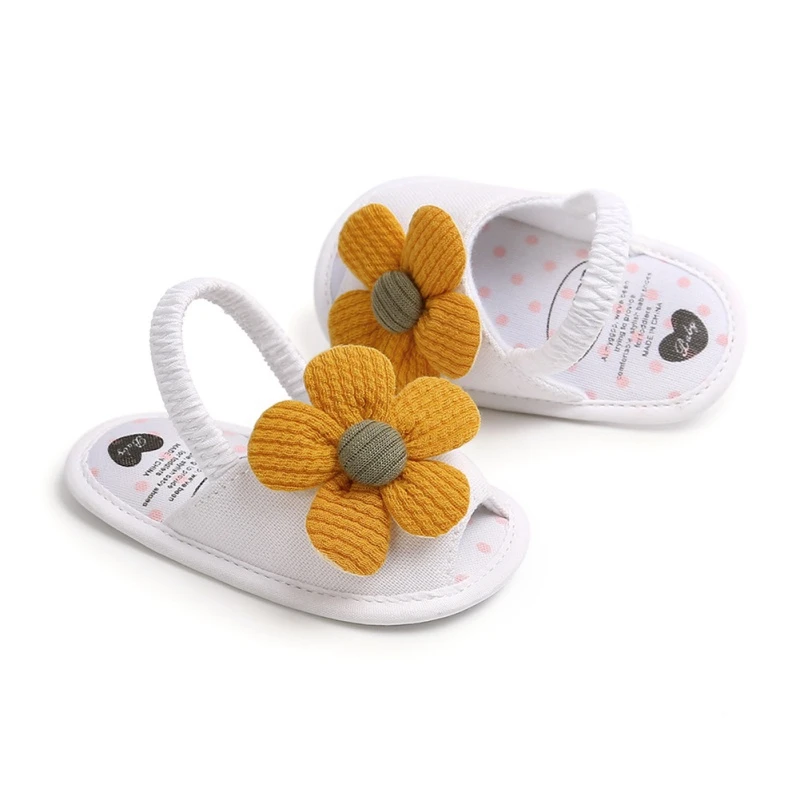 Summer Lovely Baby Girls Shoes Newborn Infant Party Princess Walking Shoes Toddler Floral Beach Footwear 0-18Months