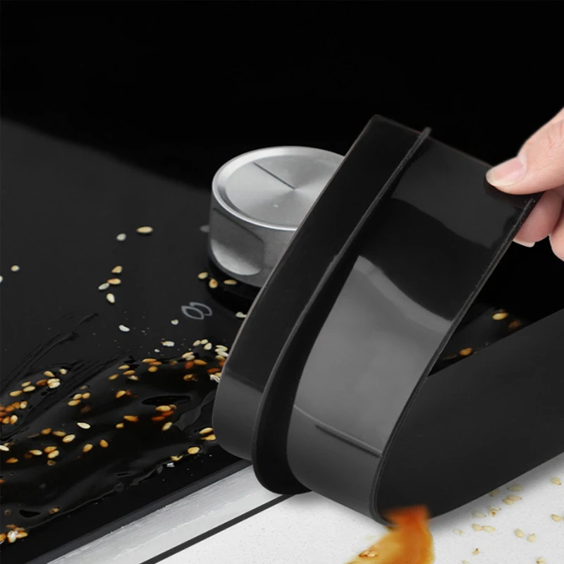Stove Counter Gap Cover gas stove protector T-Shaped Silicone Rubber Strip for Kitchen Oil-Gas Slit Filler Heat Resistant Mat Oil Dust Water Seal