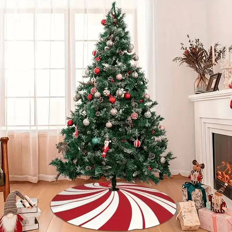 Merry Christmas Tree Skirt 90cm Holiday Party Decoration