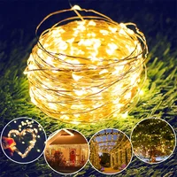 USB Led Fairy Lights Copper Wire String 20M 200LED Holiday Outdoor Lamp Garland For Christmas Tree Wedding Party Decoration - Image 2
