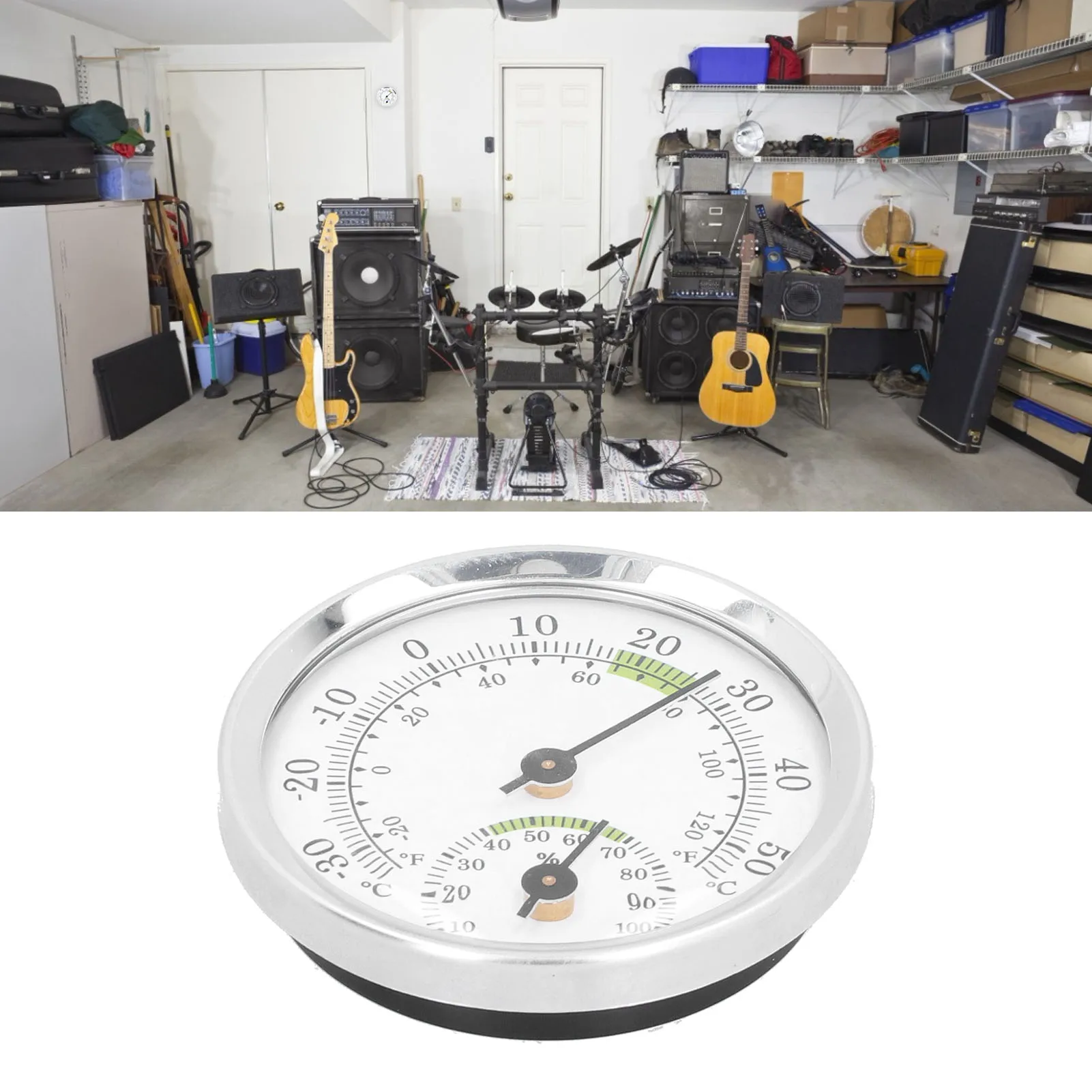 Enhanced Hygrometer & Thermometer for Indoor Environments – Ideal for Humidors, Greenhouses, Gardens, and Home Use