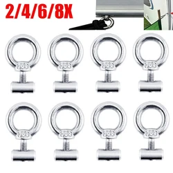 2/4/6/8Pcs Awning Rail Stoppers Stops Stainless Steel Awning Rail Stoppers Silver For Motorhome Campervan Caravan Accessories
