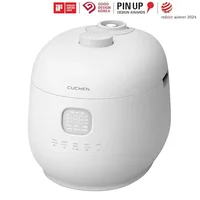 Induction Heating 6 Cup Rice Cooker Dual Pressure Full Stainless Inner Pot Menu Options Rice Spatula & Cup Triple Power Packing 2
