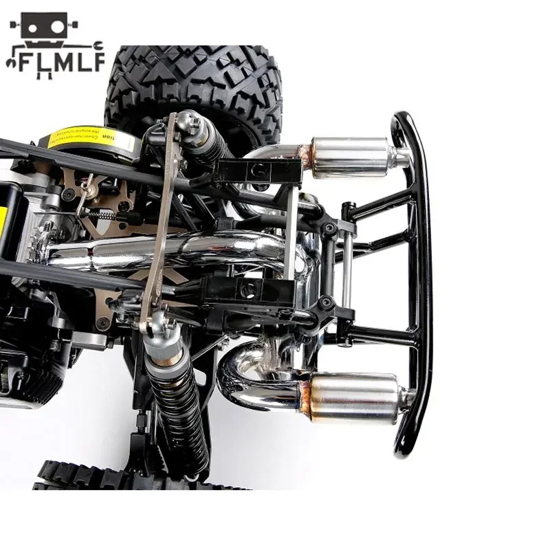 Kit Pare-Chocs Arrière Métal pour Voiture RC 1/5 HPI Baja 5B 5T 5SC