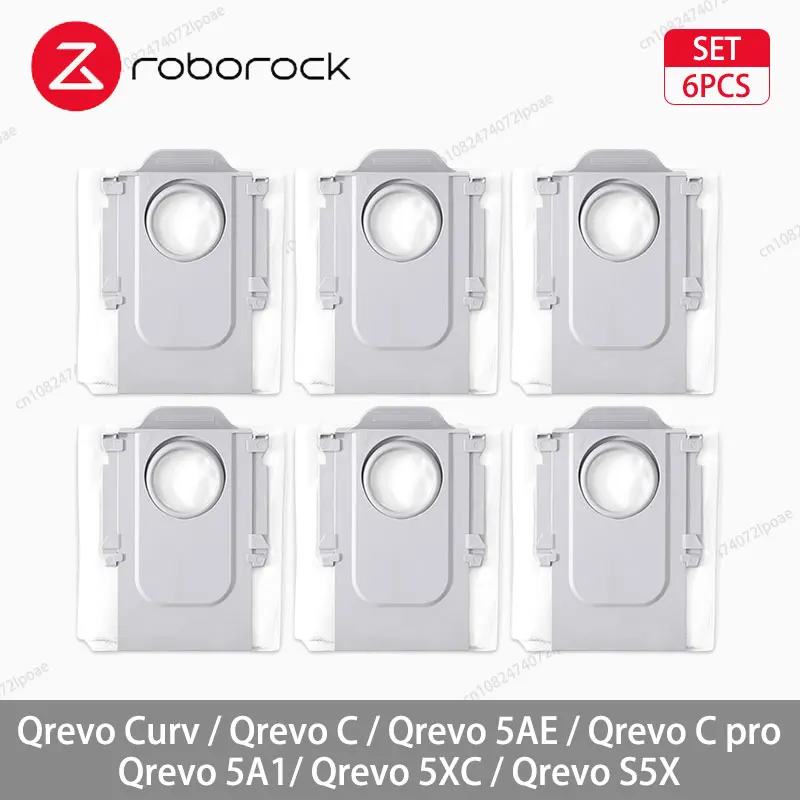 Roborock Vacuum Cleaner Essential Accessories Kit - Main Brush, Side Brush, Mop Cloth, Dust Bag, and Filter