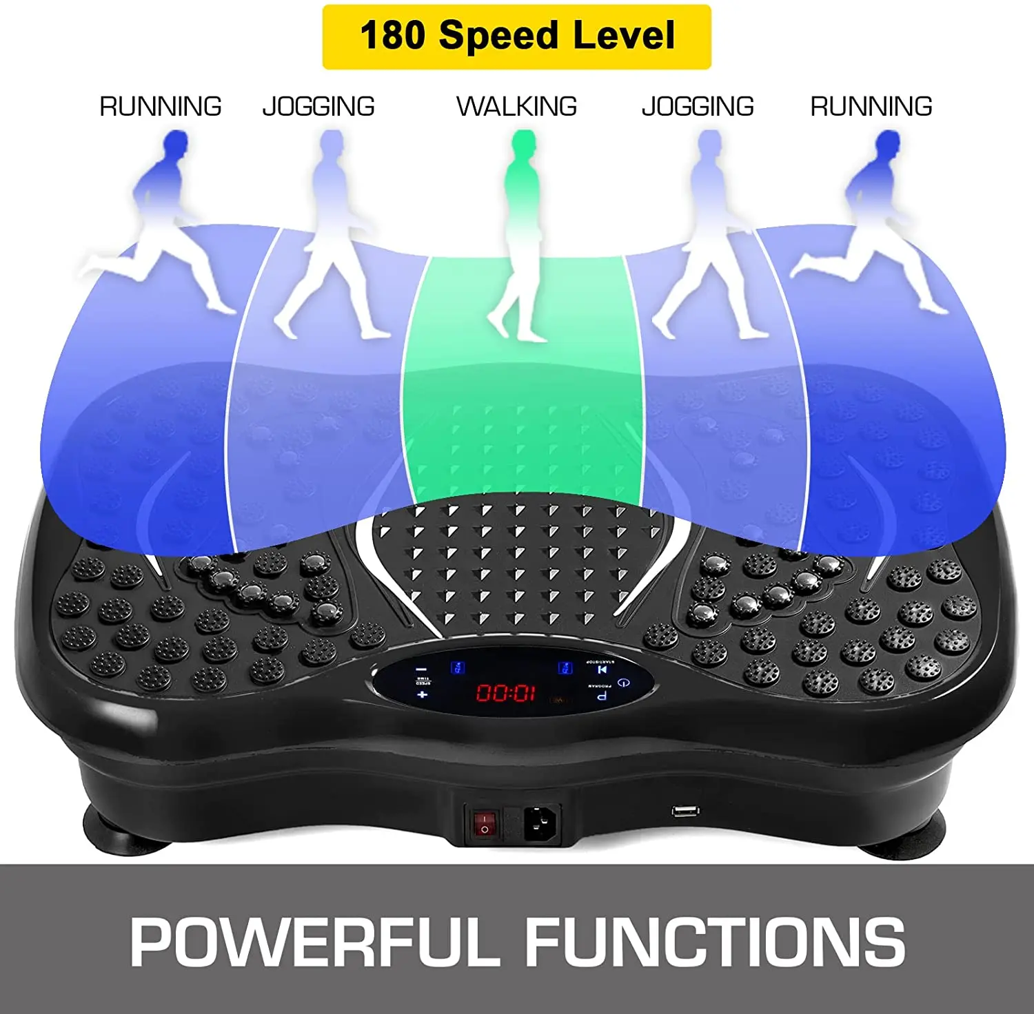 Phenitech Vibration Platform Plate Whole Body Massager Machine Slim Exercise Fitness Customizable